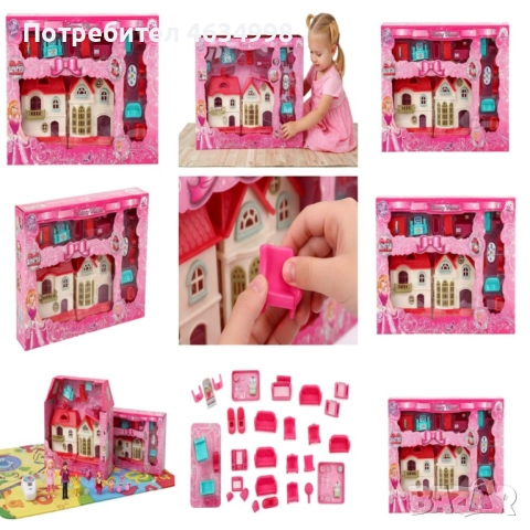 Къщичка за кукли Funny House, снимка 3 - Кукли - 52214257