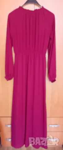 Дълга рокля бордо, снимка 9 - Рокли - 50310849