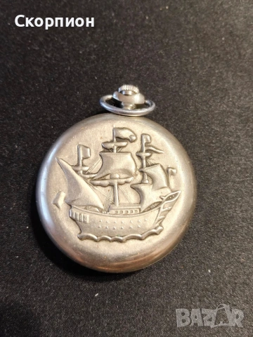 Джобен часовник - Молния - СССР - КОРАБ - Промоция, снимка 3 - Джобни - 49241222