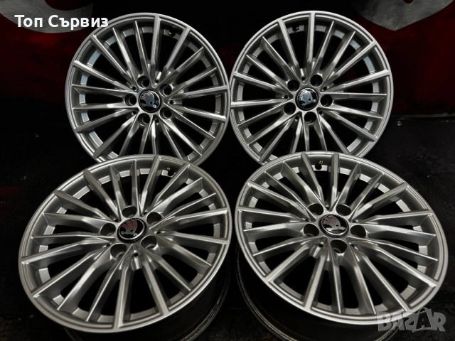 Алуминиеви джанти за Шкода (Skoda), Фолксваген (Volkswagen), 5x112, 17 цола, 4 броя, снимка 5 - Гуми и джанти - 53618780