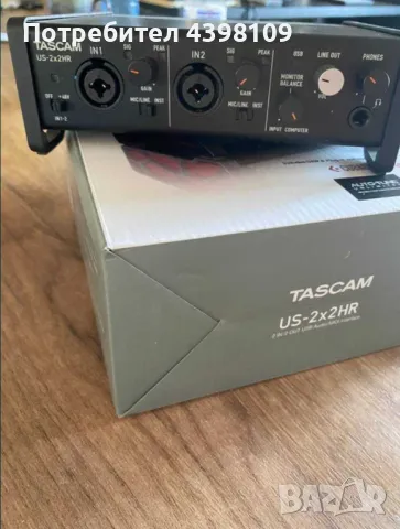 Tascam US-2x2HR USB аудио интерфейс, снимка 2 - Друга електроника - 49254551