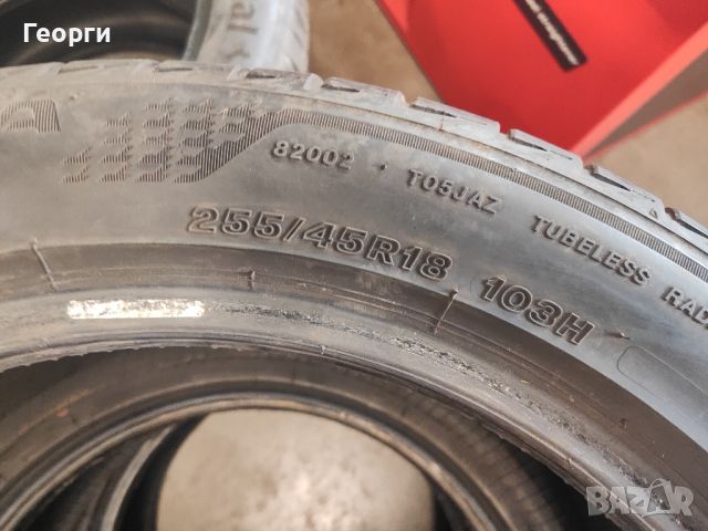 2бр.летни гуми 255/45/18 Bridgestone, снимка 4 - Гуми и джанти - 46509492