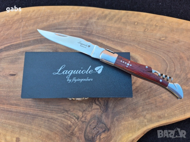Сгъваем джобен нож Laguiole by Flyingcolore с тирбушон, снимка 13 - Ножове - 53135520