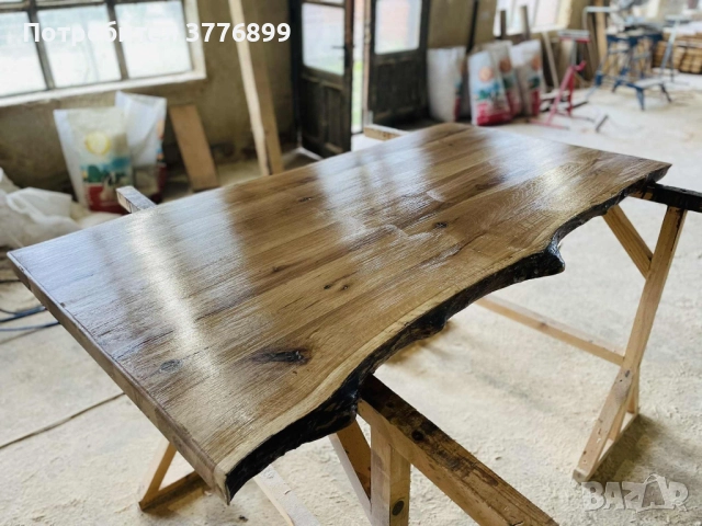 Плотове за маси с жив ръб от масивна дървесина 