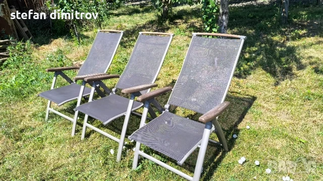 Градински згъваеми  столове  Kettler , Многопозиционен, снимка 3 - Градински мебели, декорация  - 50836251