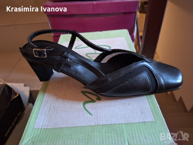 нови обувки естествена кожа цвят черно , снимка 3 - Дамски ежедневни обувки - 54209456