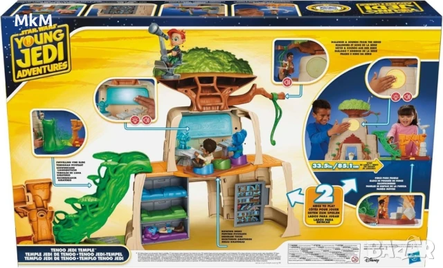 Нов Star Wars Tenoo Jedi Temple 50,8 см висок комплект за игра с екшън фигурки, снимка 4 - Образователни игри - 51002738