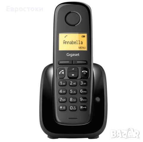 Безжичен DECT телефон Gigaset A280 – черен , снимка 1 - Стационарни телефони и факсове - 46456130