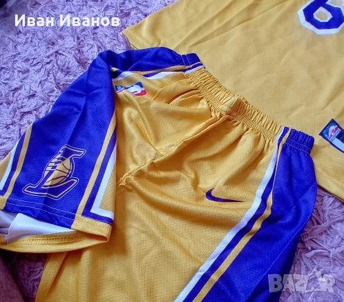 Чисто нов оригинален екип на Los Angelis Lakers - LeBron James, снимка 5 - Баскетбол - 50661640