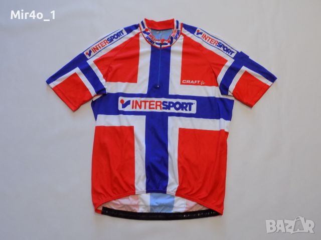 вело джърси craft тениска екип мъжко шосейно колоездене оригинално XL, снимка 1 - Спортни дрехи, екипи - 46217610