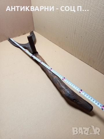 Стар Ръчно Кован Земеделски Инструмент От Старото Време., снимка 13 - Антикварни и старинни предмети - 51713369