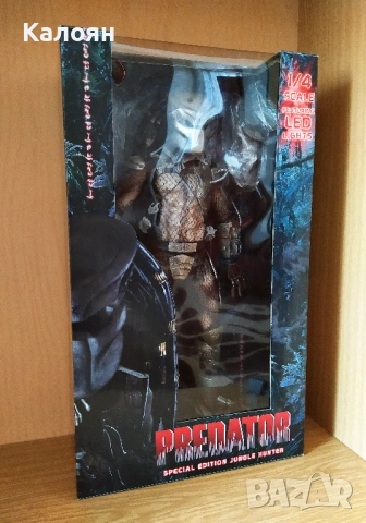 Екшън фигура NECA 1/4 Jungle Hunter Predator LED, снимка 7 - Колекции - 54264473