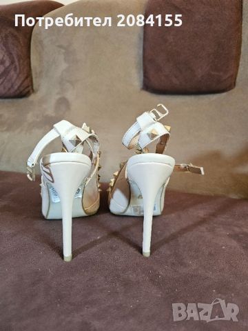 Сандали,цвят-бежов,, снимка 3 - Дамски обувки на ток - 45595306