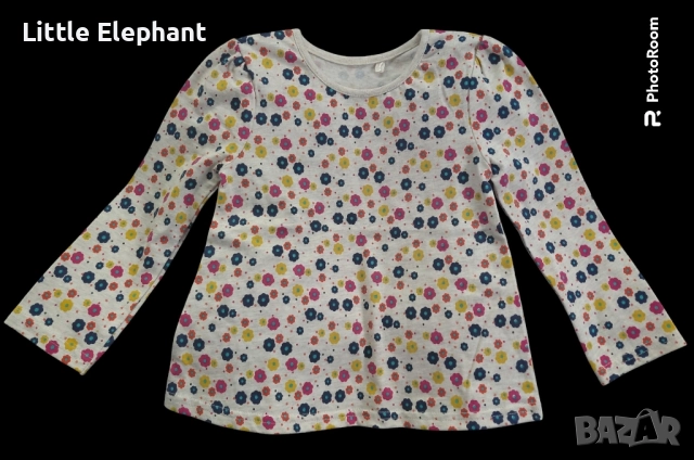 Блузка с дълъг ръкав с мини цветчета за 18-24 мес момиченце,колекция"Fowers",Англия/нова