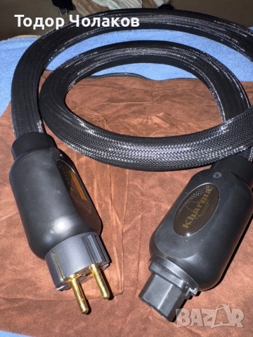 Захранващ кабел Kharma KLC-GR-1B handcrafted in Nederland, снимка 2 - Други - 52160181
