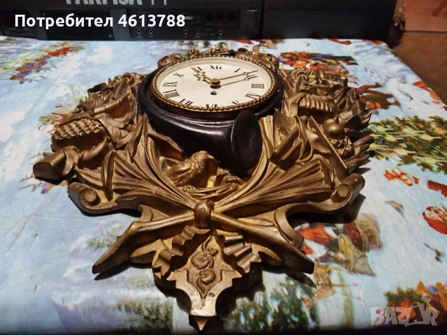 Голям чугунен часовник, снимка 6 - Антикварни и старинни предмети - 52003740