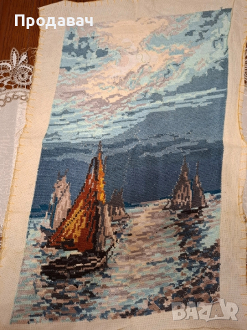 Гоблен "Щастливото завръщане", снимка 3 - Гоблени - 52360423