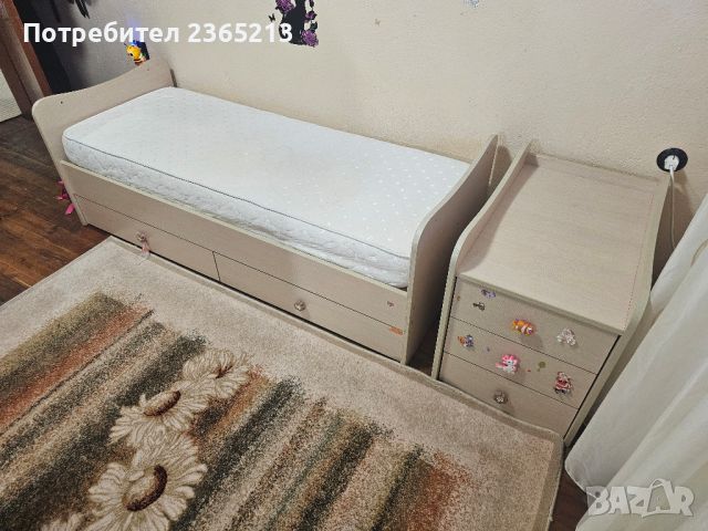 Продавам Много запазено детско легло 160 на 60см., снимка 3 - Бебешки легла и матраци - 45648885