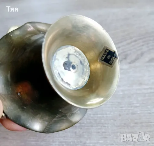 Бронзови джезве и кошничка, снимка 8 - Други ценни предмети - 48024799