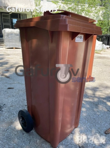 Пластмасова кофа на колела 120–240 л с капак – HDPE, устойчива и удобна, снимка 7 - Друго - 52388927