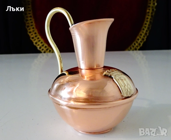 Mедна кана Havard Villedieu,орел,миниатюра. 