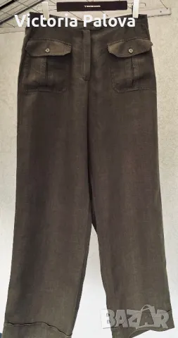 Модерен ленен панталон TRISET, снимка 2 - Панталони - 49810990