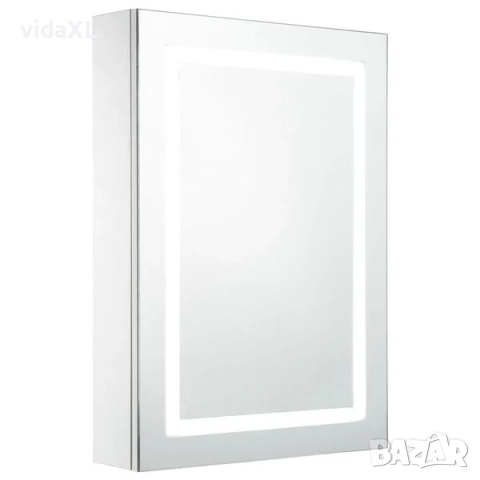 vidaXL LED шкаф с огледало за баня, 50x13x70 см(SKU:285116)