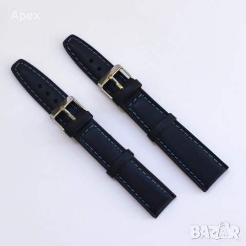 Каишка за Часовник.Кожени и Силиконов Каишки за Часовници.Бяла Черна Кафява Каишка 18,20,22,24 26мм , снимка 3 - Каишки за часовници - 54011479