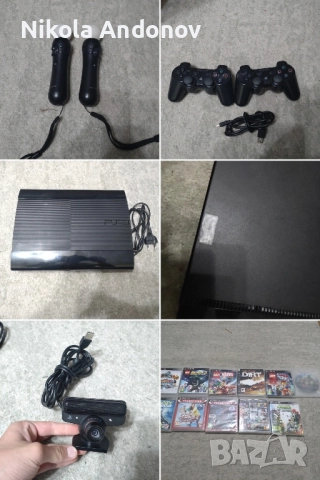 Конзола PS3 super slim. С 11 ИГРИ!!!
