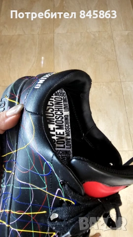 Moschino love Graffiti nero, снимка 4 - Маратонки - 53228945