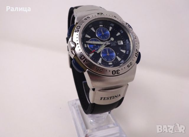 FESTINA Мъжки кварцов часовник хронограф с аларма, снимка 2 - Мъжки - 45481796