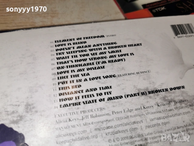 ALICIA KEYS-ORIGINAL CD 0303261146, снимка 7 - CD дискове - 53691414