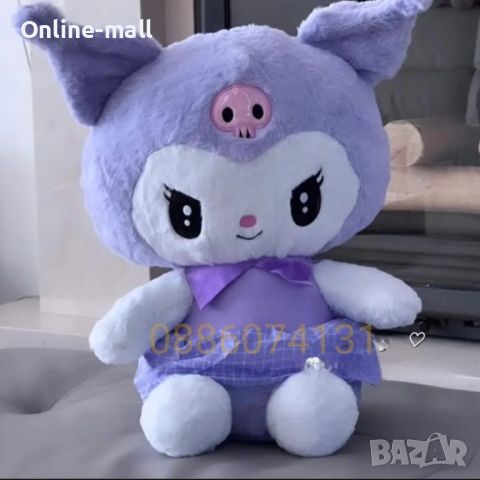 Hello Kitty Kuromi Плюшена играчка, Кити Куроми плюшени играчки, 30см, снимка 10 - Плюшени играчки - 46786831