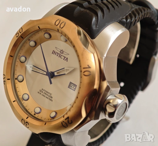 INVIKTA SEA DRAGON Automatic 24 jewels by Seiko wr 1000m, снимка 3 - Мъжки - 53983751