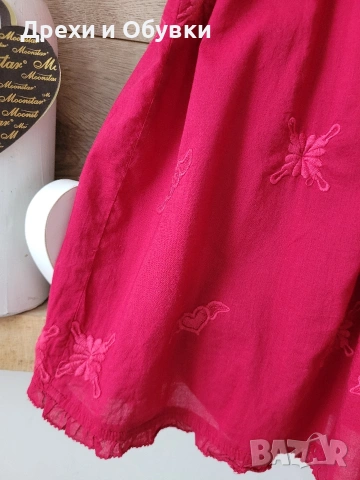 Разкроена рокля памучна материя , снимка 10 - Рокли - 54091894