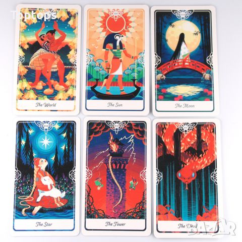 Таро:The One World Tarot & Intuitive Night Goddess&Tarot of the Divine, снимка 16 - Карти за игра - 45281700