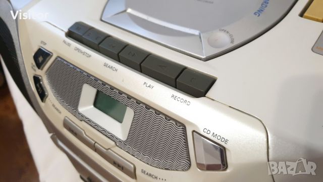 Преносим радио касетофон+CD PHILIPS az 1050, снимка 7 - Радиокасетофони, транзистори - 46405742