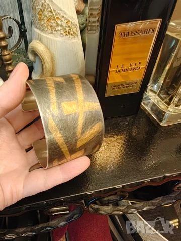 Авторска гривна уникат сребро и злато на Stella Deligianni, снимка 3 - Гривни - 50487791