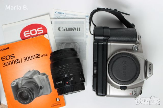 CANON EOS 3000N Kit (SLR) + Battery Grip, снимка 3 - Фотоапарати - 45399611