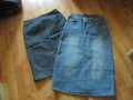 Дамска джинсова пола + подарък нов колан , снимка 15