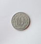 10 хелера 1965 Чехословакия , 10 хелера Чехословакия 1965  Монета от Чехословакия , снимка 2