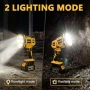 Нов Безжичен работен прожектор за DeWalt батерия с мигащ режим въртяща глава, снимка 4