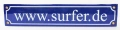 1990те Немска рекламна емайлирана табела "СЪРФИСТ", снимка 1