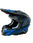 Кросова каска, S/M, карбон със синьо, Шлем за кросов мотор, снимка 2