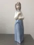 НАО ЛАДРО испанска порцеланова фигура на бременно момиче/NAO Lladro статуетка 23см, снимка 1