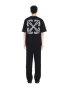 OFF-WHITE c/o VIRGIL ABLOH Black Tattoo Arrow Embroidered Logo Мъжка Тениска size L, снимка 5