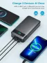 Нова Преносима батерия 30000mAh, USB-C, 4 порта за зареждане Power Bank, снимка 2