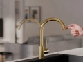 Златен смесител за кухня, кухненски смесител – Модел 5010, снимка 8