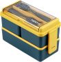 Lychico кутия за храна: Практично решение за хранене подходящо за офис или училище, снимка 1 - Кутии за съхранение - 45211076