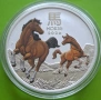 1 oz Цветен лунар; Година на коня-2026, снимка 4